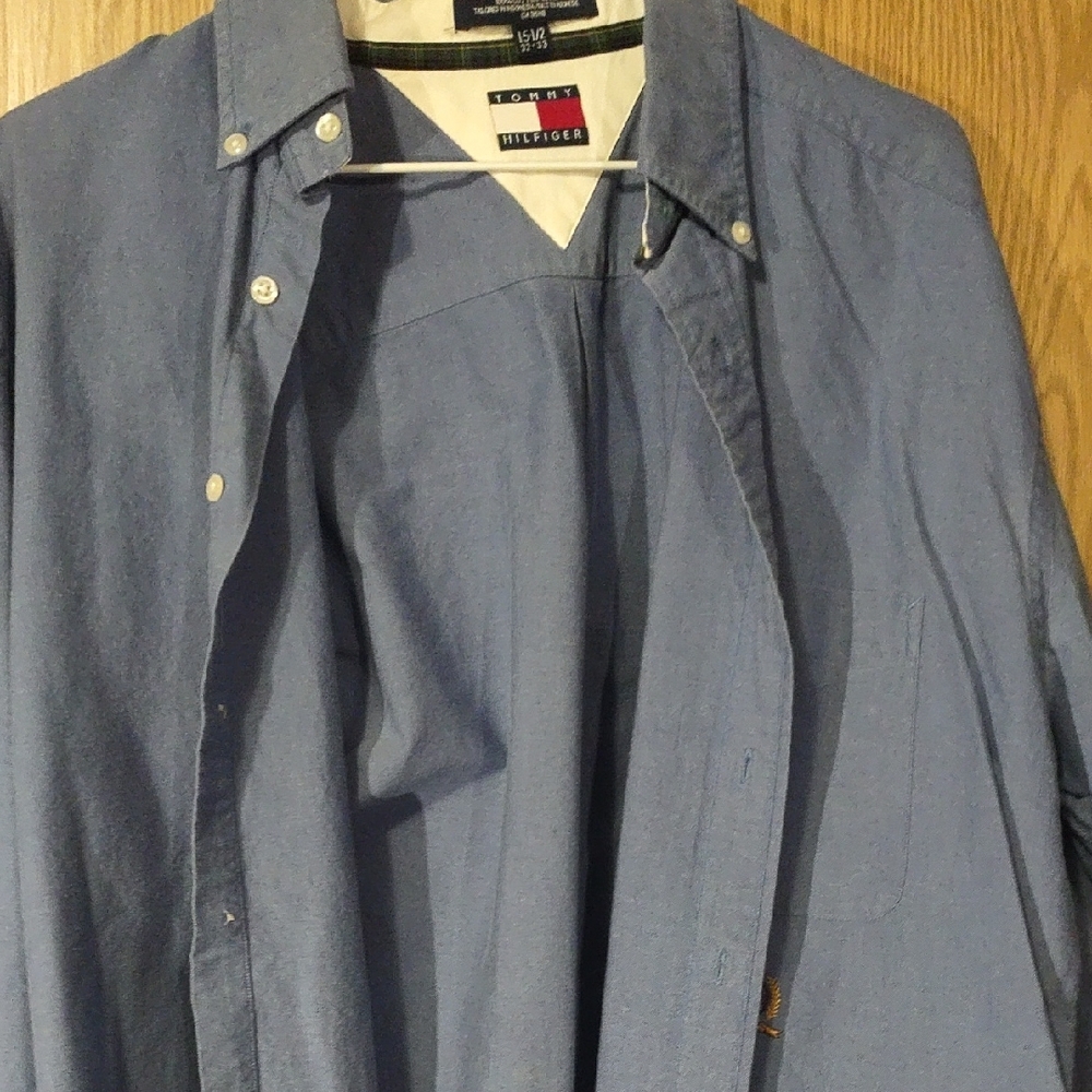 Tommy Hilfiger Blue Button-Up Shirt